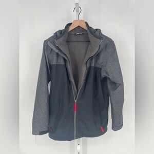 The‎ North Face Boys Chimborazo Triclimate 3n1 Jacket Black Grey Youth XL